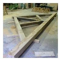 fig 1 Épure sur béton en atelier
