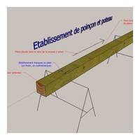 fig 6 Établissement de poteaux ou poinçons