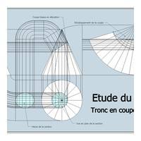 fig 3/ Tracé de la vue de face géométrale du tronc...