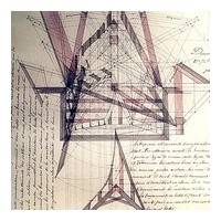 Art du trait de charpente ancien (étude d une épur...