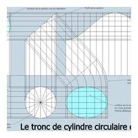 fig 3/ Le tracé et développement cylindrique tronq...